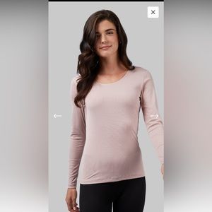 32 Degrees Women’s Light Pink Ribbed Scoop Top